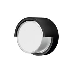 M8854  Creek Round Top Frame Wall Light, 15W LED, CCT, IP65 Outdoor, Black